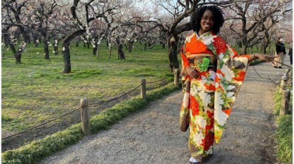 La jamaicana Danielle Thomas, de 28 años, llegó a Japón en 2016.