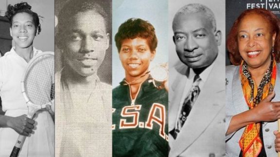 Althea Gibson, Vivien Thomas, Wilma Rudolph, Thomas Dorsey y Patricia Bath (de izquierda a derecha) son fuente de inspiración para muchos estadounidenses.